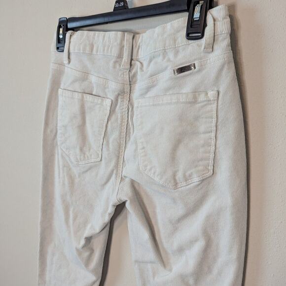Kancan Boutique Ivory Oatmeal Corduroy Skinny Jeans Size 9 Waist 28 - Picture 4 of 9